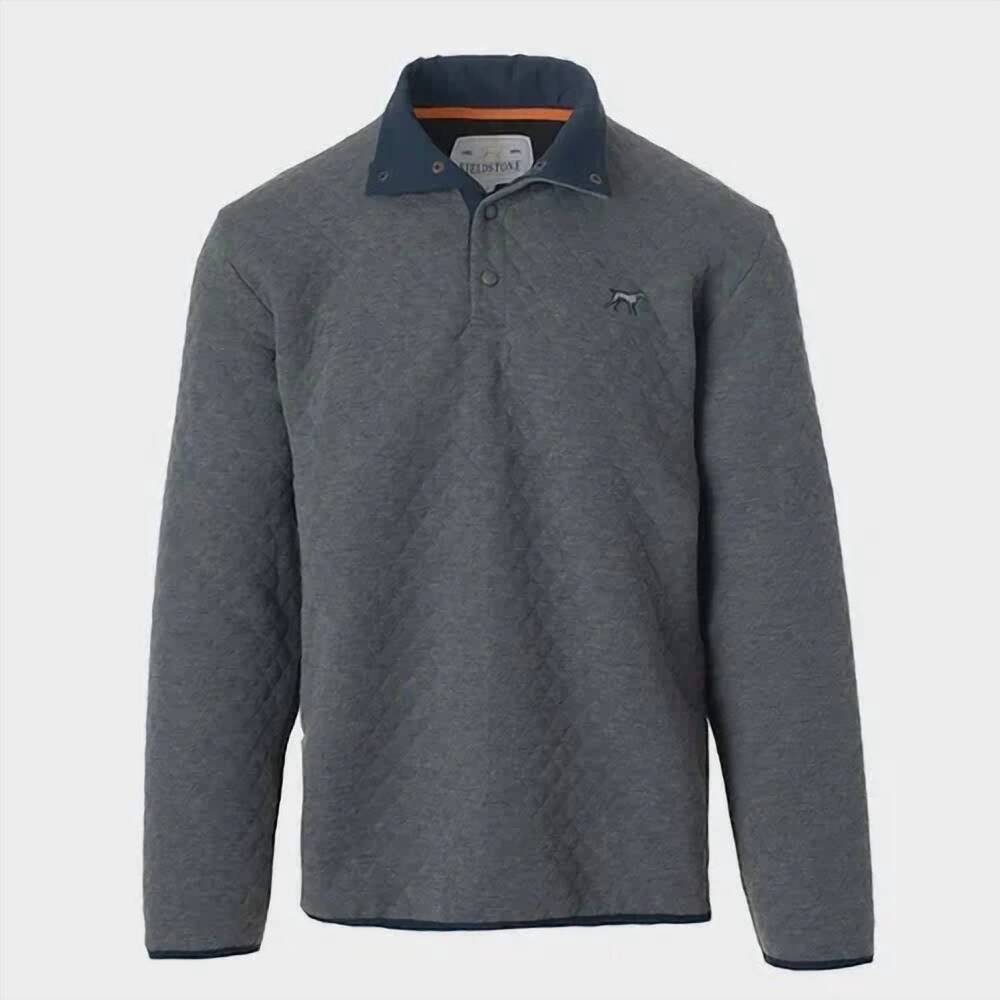 NEW FIELDSTONE boy's quilted pullover sweatshirts in grey